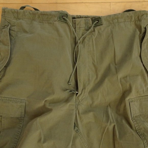 ABERCROMBIE & FITCH 092 Paratrooper M51 Cargo Pants SIZE Large Military OD Green - Picture 2 of 13